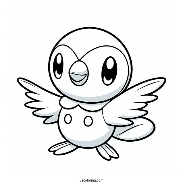 Piplup Coloring In For Preschoolers