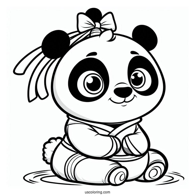 Baby Po From Kung Fu Panda To Color_
