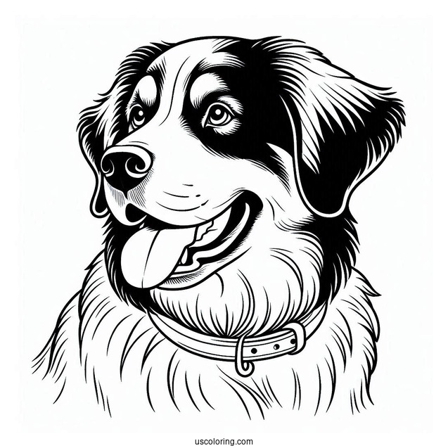 Simple Outline Of Greater Swiss Mountain Dog