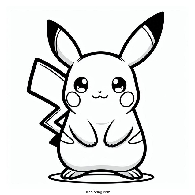 Raichu Outline Coloring In