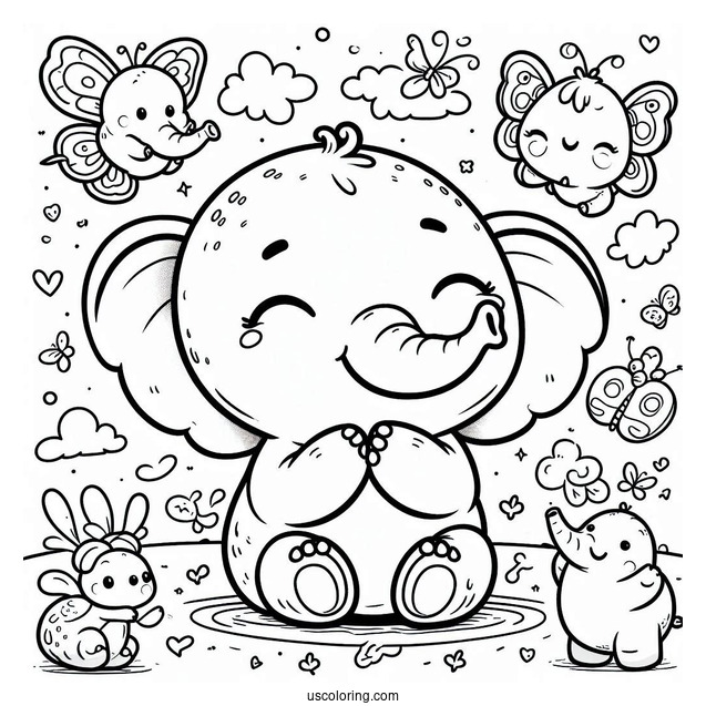 Bubba Bubbaphant Of Smiling Critters Coloring Page