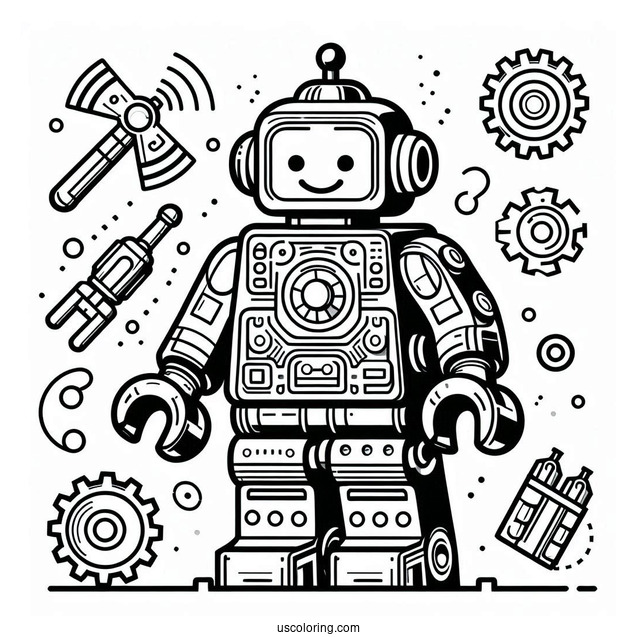 Lego Robot To Color