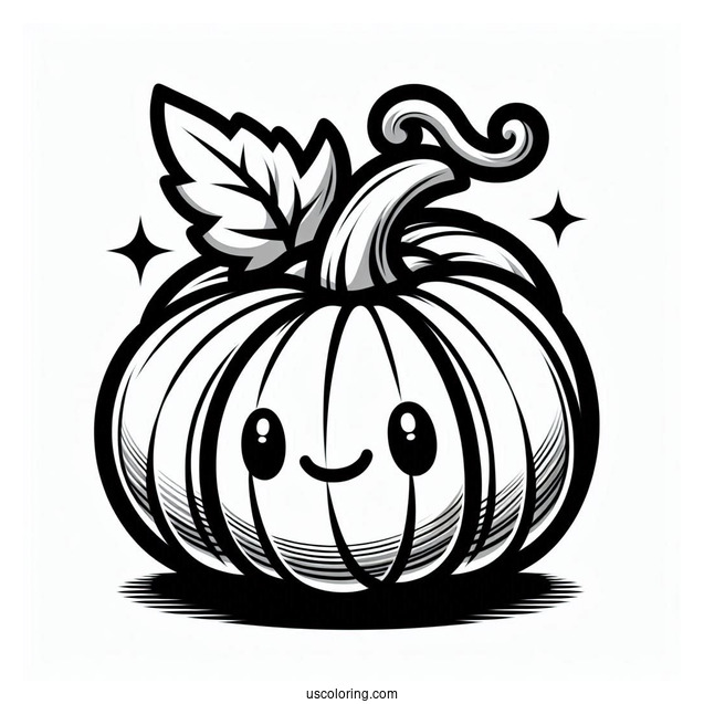 Squash Vegetable To Color