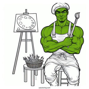 Hulk And Spider Man Coloring Page