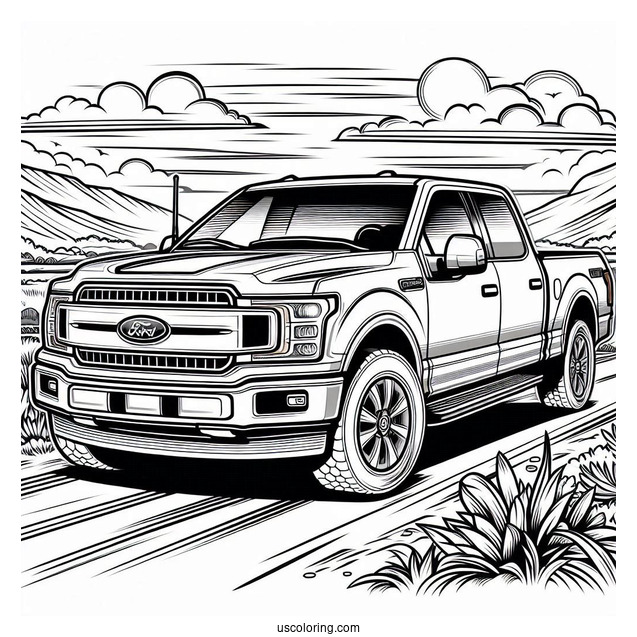 Ford F-150 Coloring Page