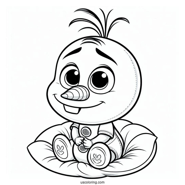 Baby Olaf Coloring Page For Kids