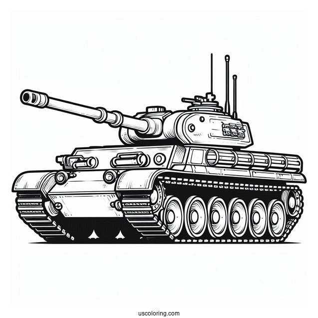 Simple Outline of Tamiya Tank