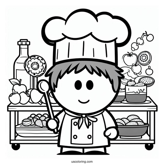 South Park Coloring Page Chef For Preschoolers