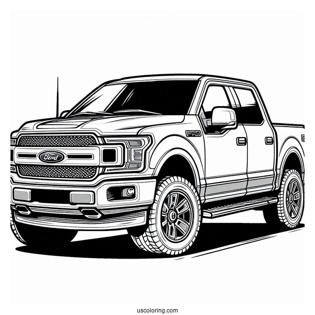 Ford F-150 Coloring Page