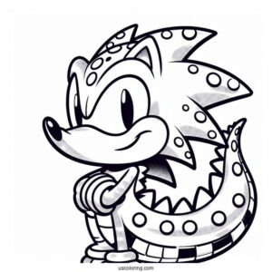 Vector the Crocodile Coloring Page