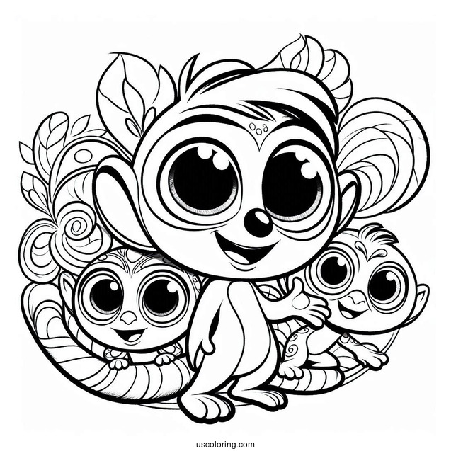 Blue, Jewel, Luiz, Rafael, Nigel, And Nic Coloring Sheet