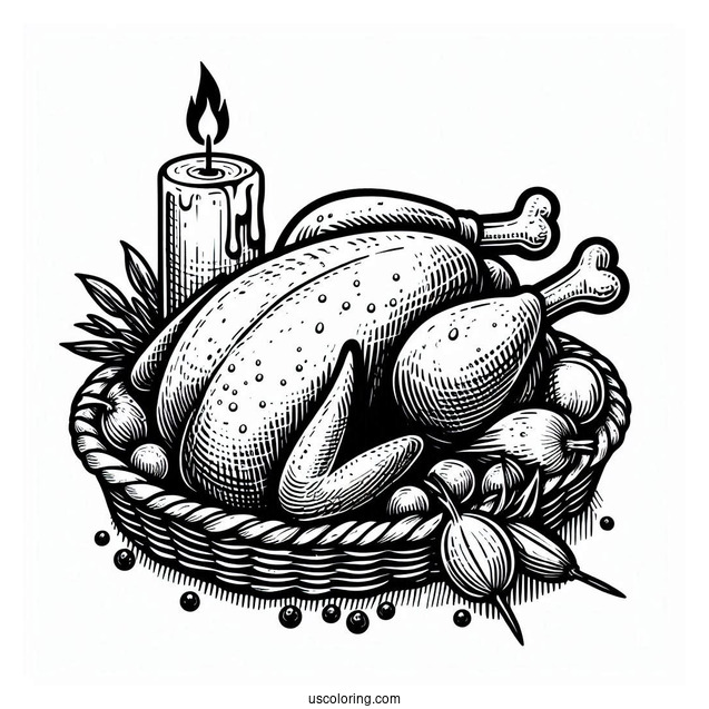 Roast Chicken To Color