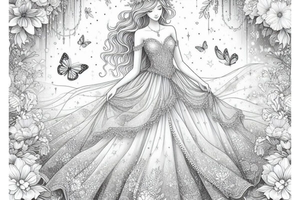 belle coloring pages feature image