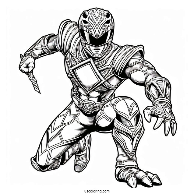 Power Rangers Beast Morphers Coloring In