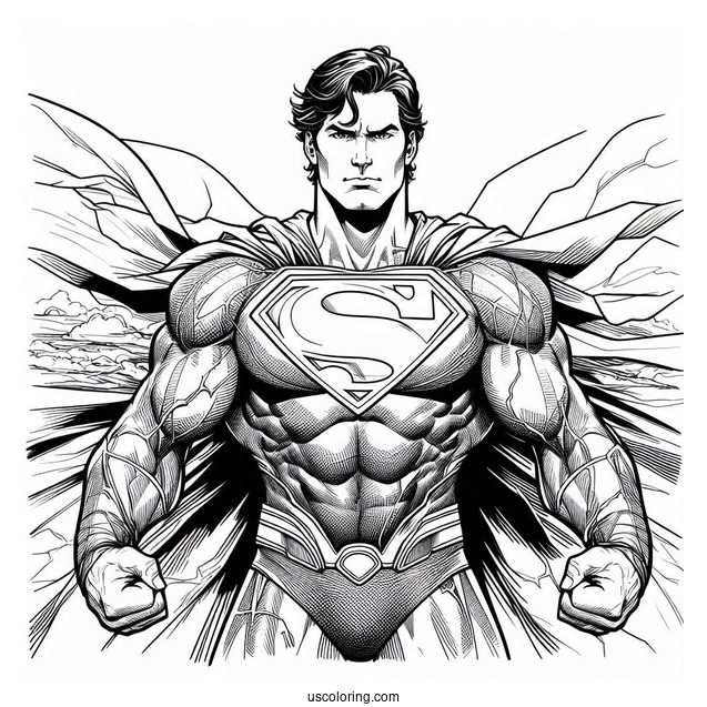 Man Of Steel Coloring Page
