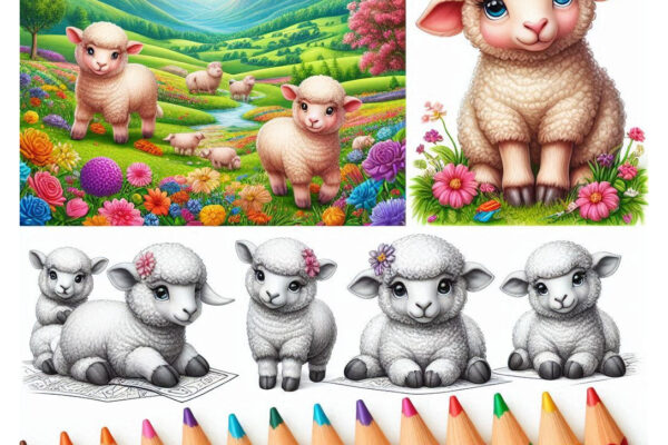 Sheep Coloring Pages Featured Image