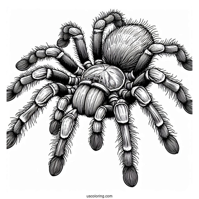 Giant Tarantula Coloring Page