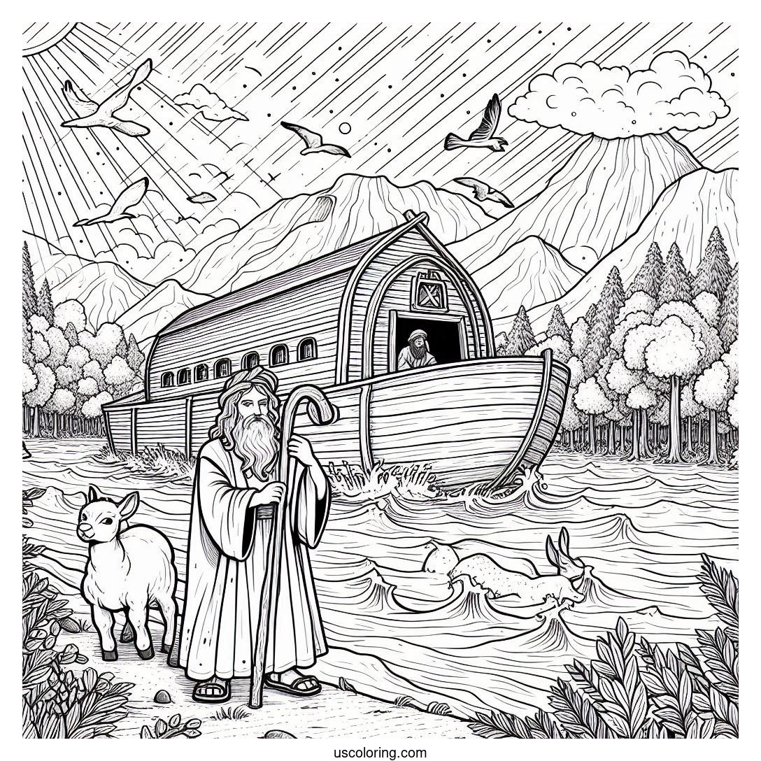 Noah’s Ark Coloring Pages (Free PDF Printables)
