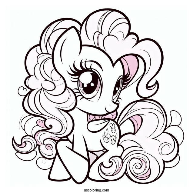 Equestria Girls Pinkie Pie Coloring Page With Pony Pinkie Pie