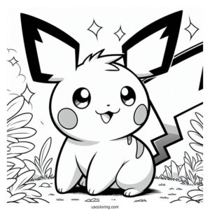 Pichu Coloring Page With Pikachu And Raichu