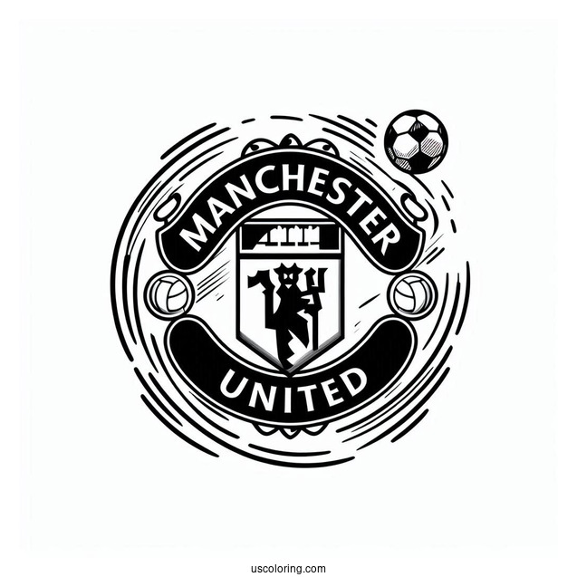 Manchester United Logo To Color