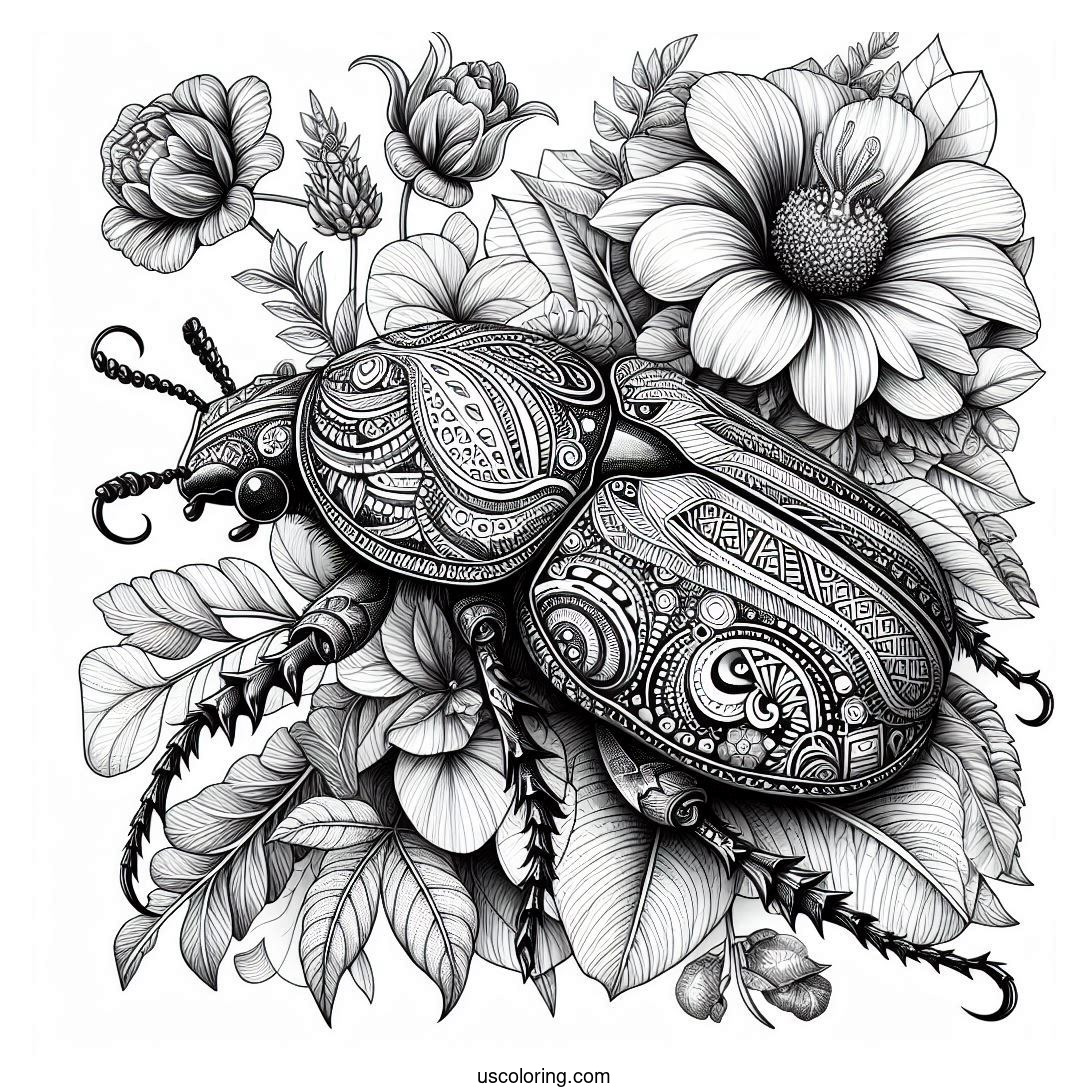 Beetle Coloring Pages Featured Image