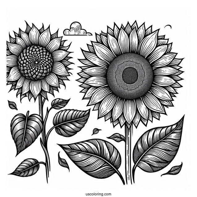 Detailed Coloring Page For Adults