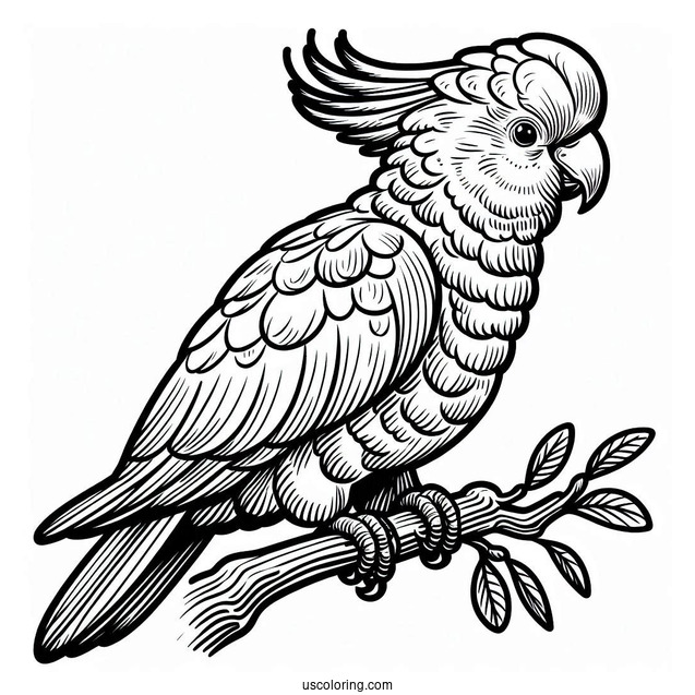 Australian Cockatoo To Color