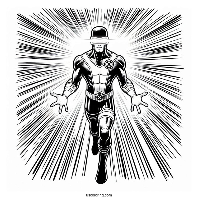 X-Men Cyclops Emitting Beams