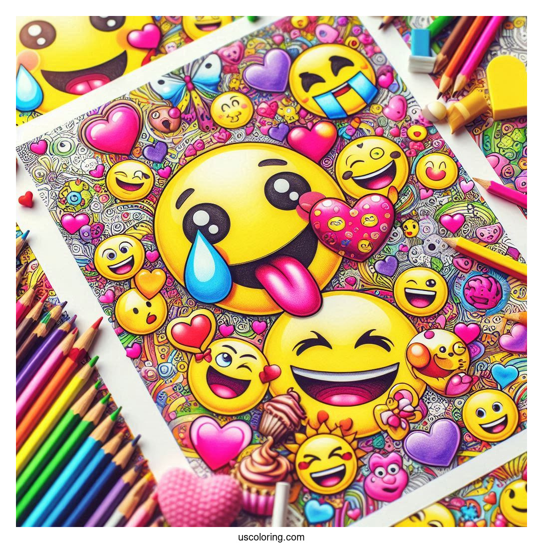 Emoji Coloring Pages Featured Image