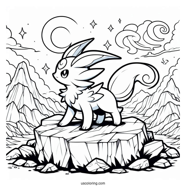 Absol On Rocky Terrain