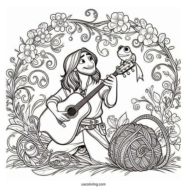 Pascal From Tangled Coloring Page