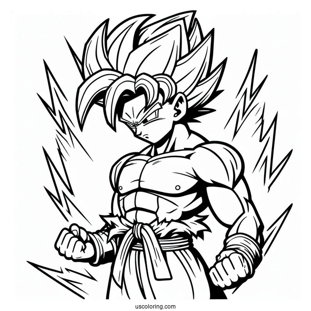 Popular Dragon Ball Z Characters To Color With Logo