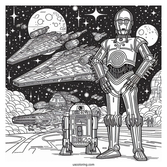C-3PO Standing In Starship