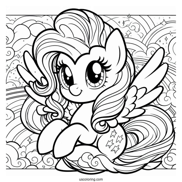 Pinkie Pie and Rainbow Dash Painting to Color