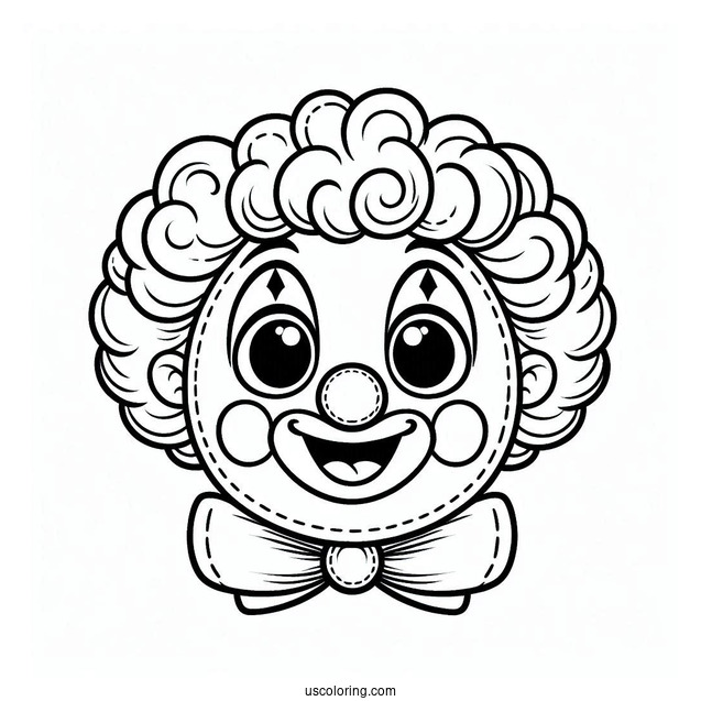 Clown Face for Preschoolers