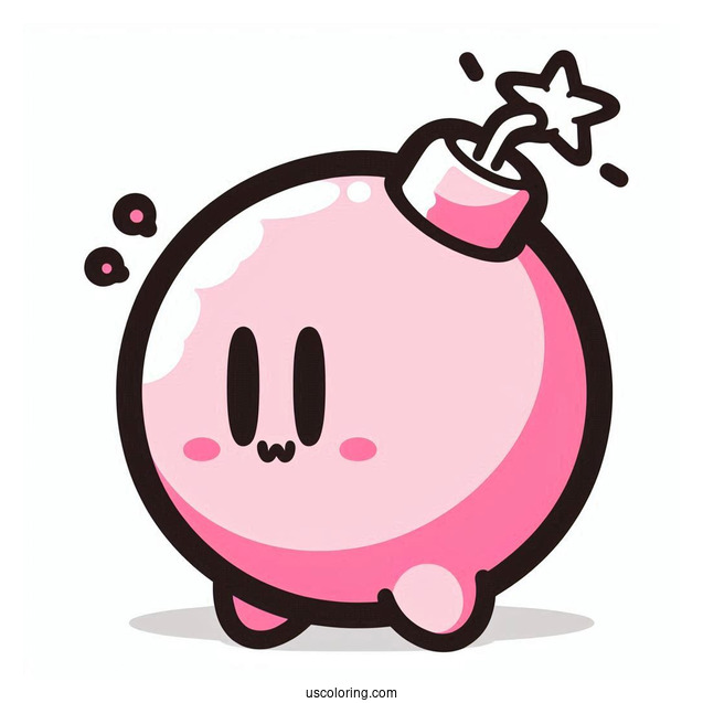 Pink Shy Guy Coloring Page Petting Bomb Ombs For Kids