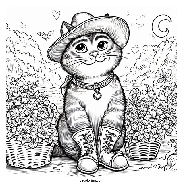 Puss In Boots Coloring Page