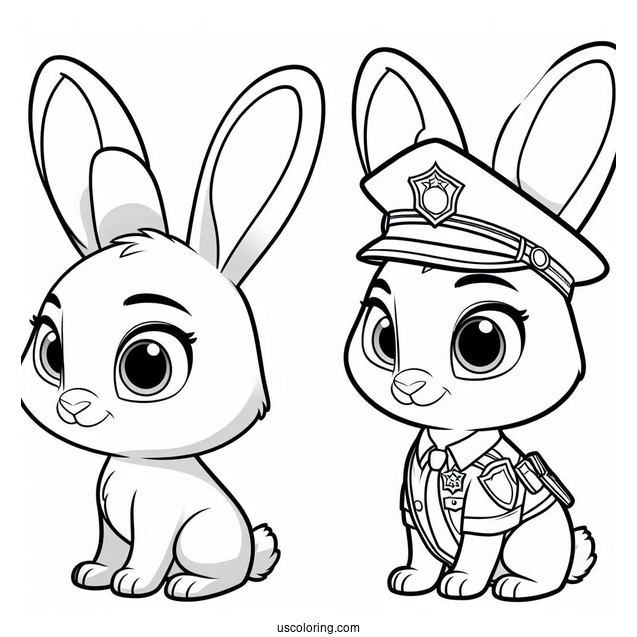 Officer _Judy_ Hopps Coloring Page