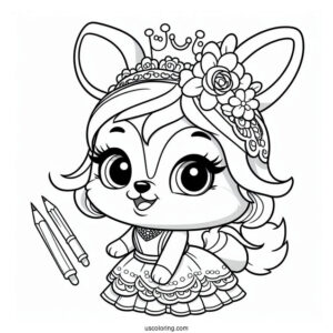 Sweetie From Princess of Barkingburg To Color