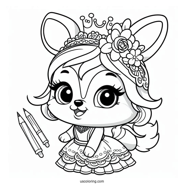Sweetie From Princess of Barkingburg To Color