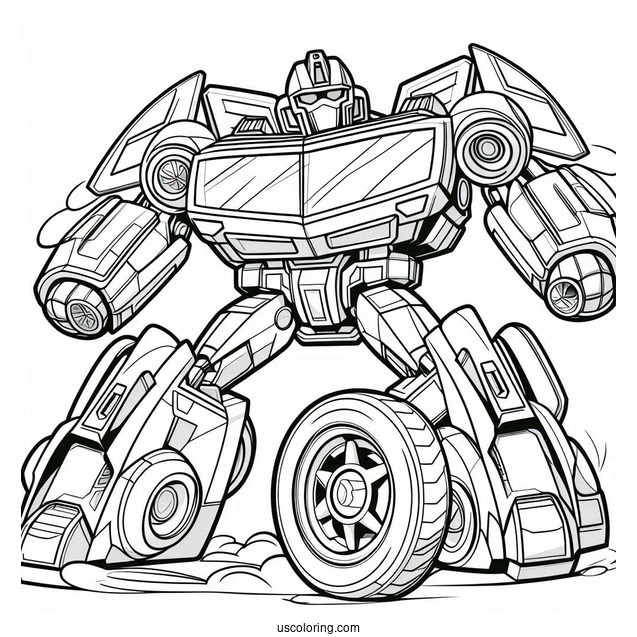 Blades Rescue Bots Coloring Page Outline For Kids