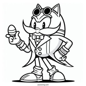 Doctor Eggman Coloring Page