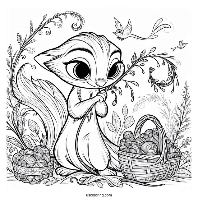 Pascal From Tangled Coloring Page