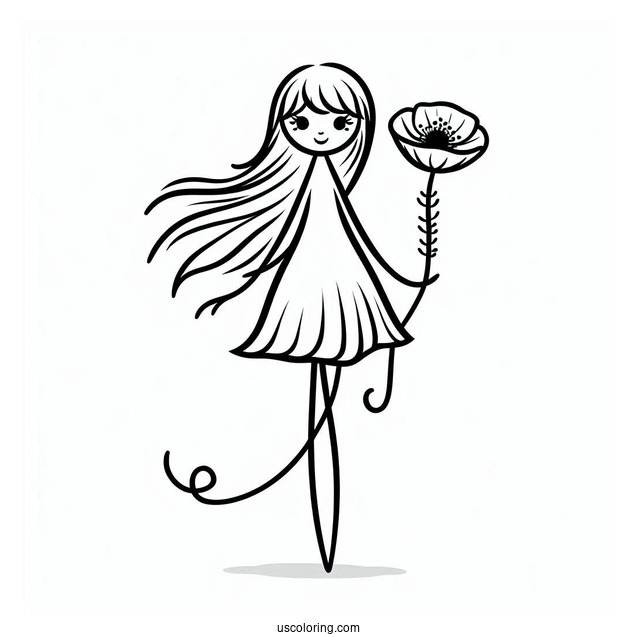 Poppy Playtime Coloring Page Of Simple Mommy Long Legs For Preschoolers
