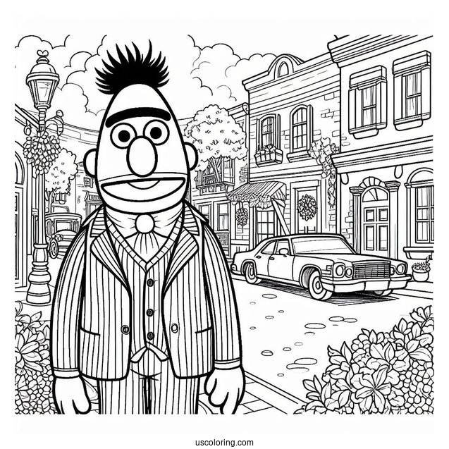 Young Bert Standing On Street