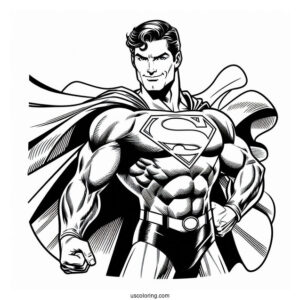 Clark Kent Superman Coloring Page