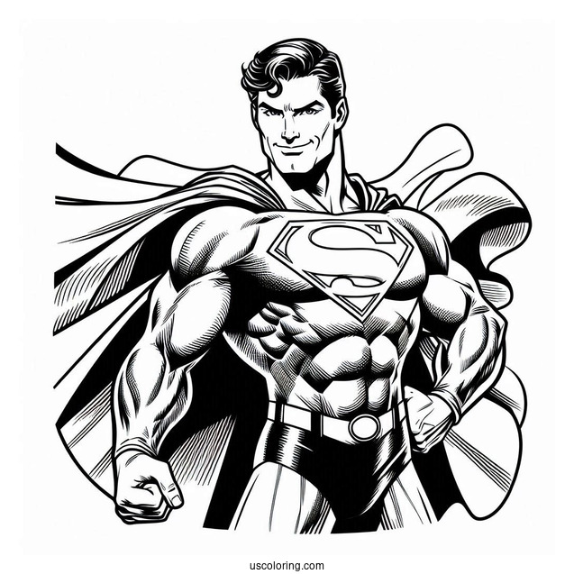Clark Kent Superman Coloring Page