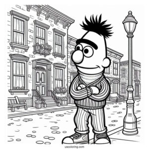 Young Bert Standing On Street