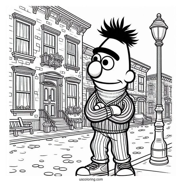 Young Bert Standing On Street